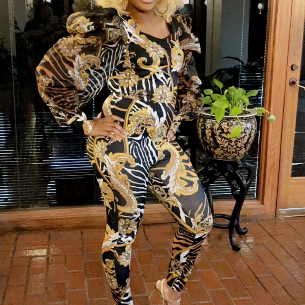 Swanka posh 2 piece pants set